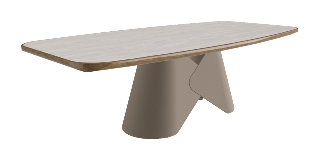 240x120x75h Barrel Shaped_Colosseo_Titanium Embossed_Brushed Bronze