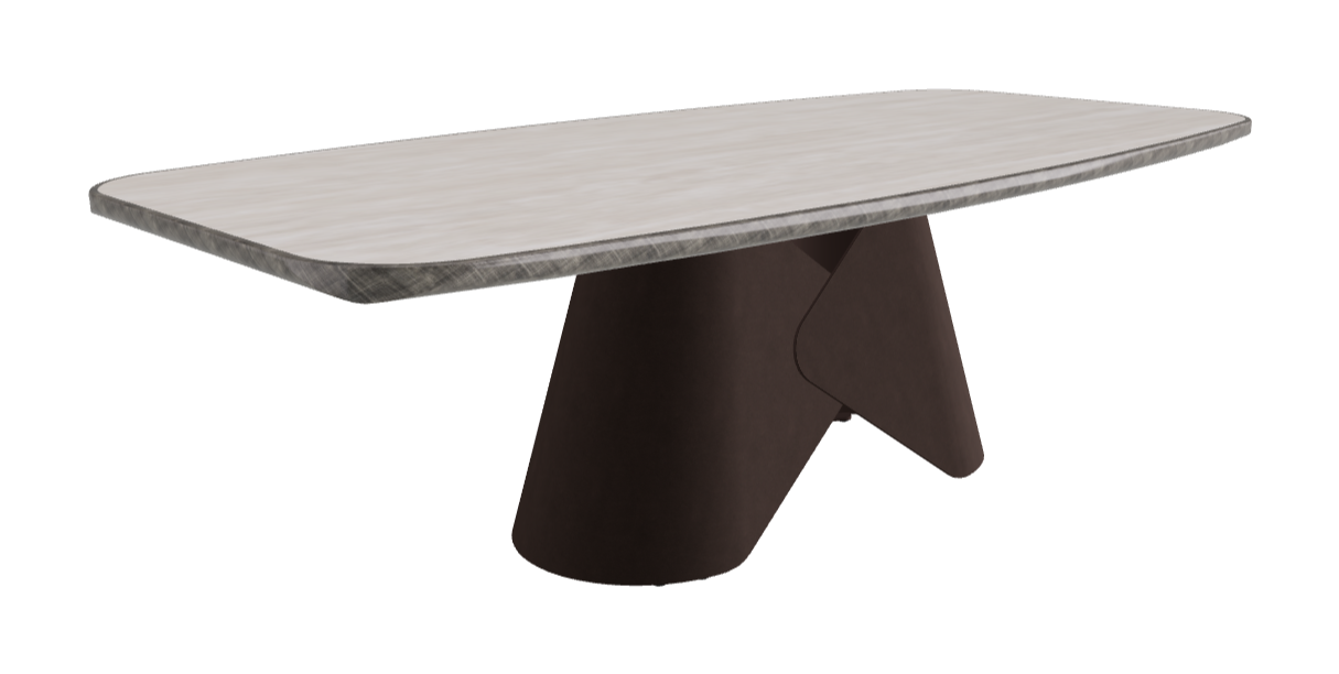 240x120x75h Barrel Shaped_Colosseo_Bronze Embossed_Brushed Grey