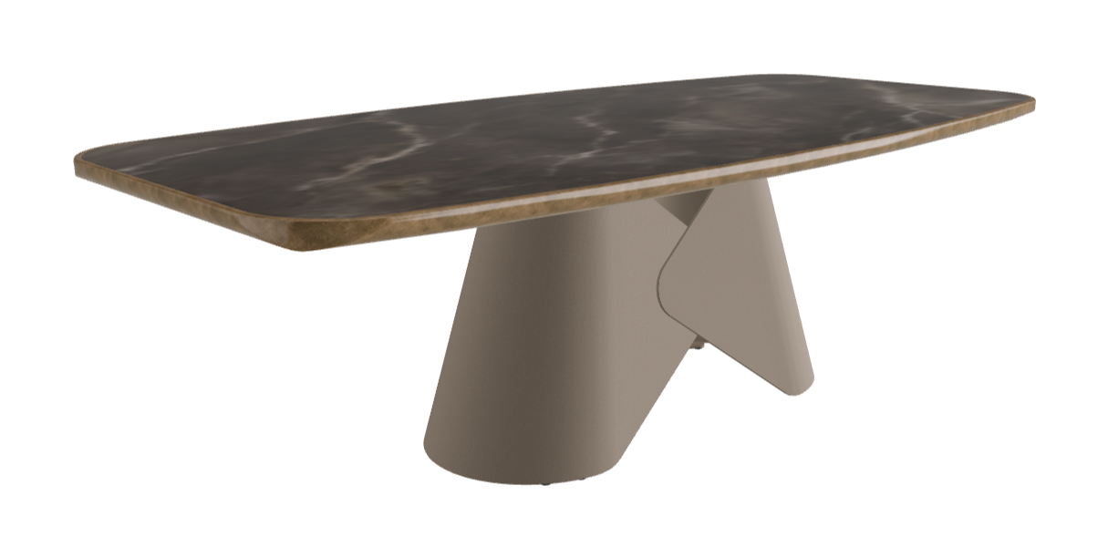 240x120x75h Barrel Shaped_Andromeda_Titanium Embossed_Brushed Bronze
