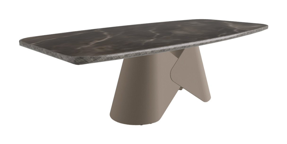 240x120x75h Barrel Shaped_Andromeda_Titanium Embossed_Brushed Grey