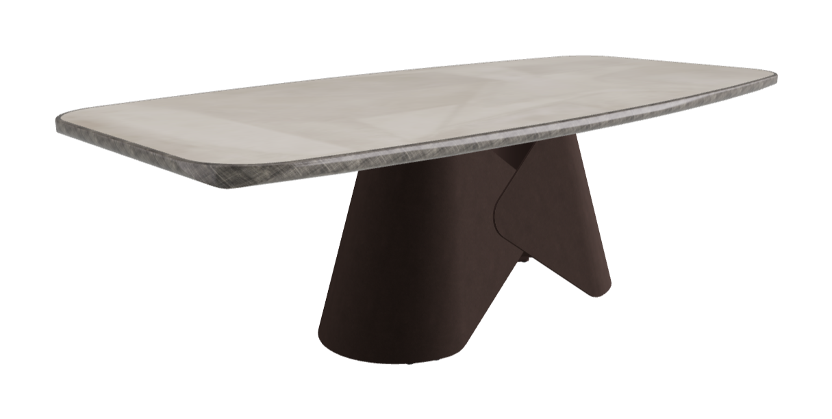240x120x75h Barrel Shaped_Luxor_Bronze Embossed_Brushed Grey