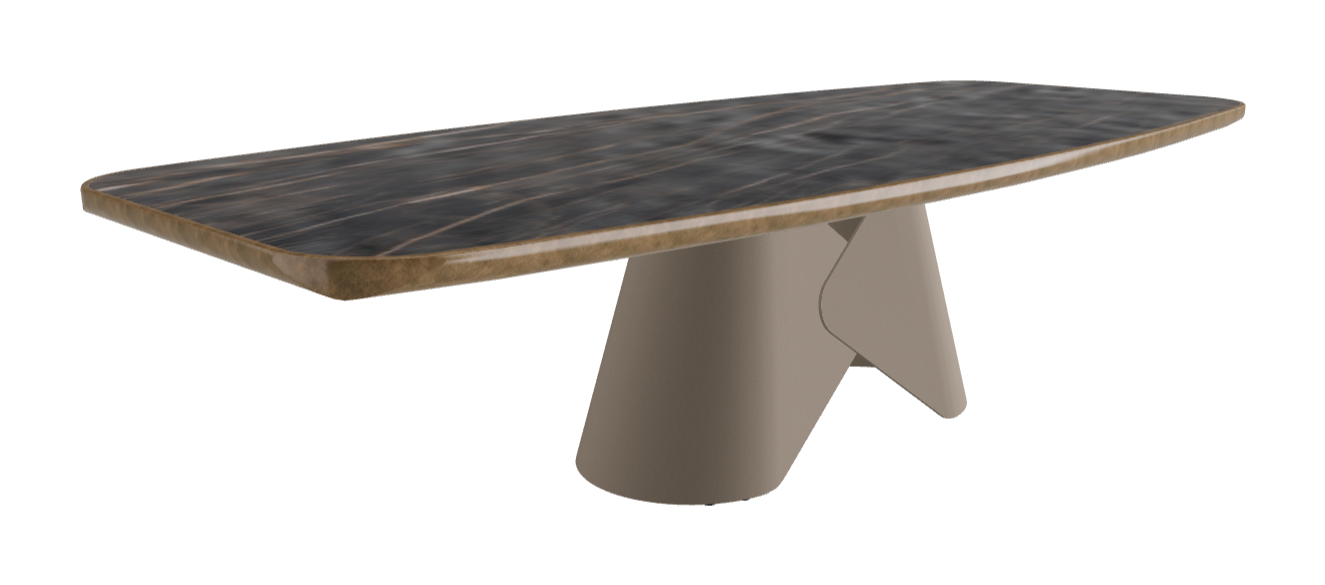 300x128x75h Barrel Shaped_Matt Portoro_Titanium Embossed_Brushed Bronze