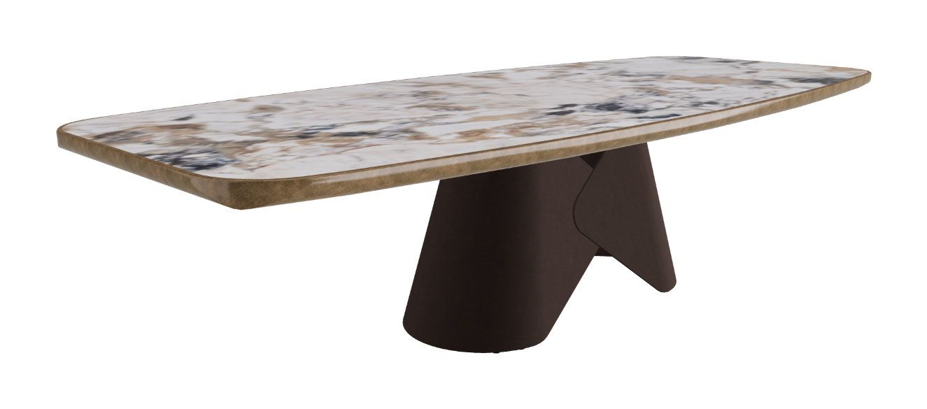300x128x75h Barrel Shaped_Makalu_Bronze Embossed_Brushed Bronze