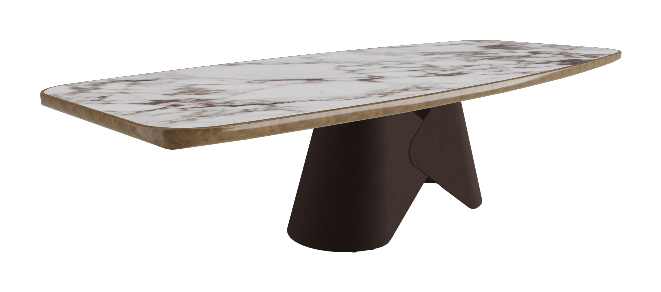300x128x75h Barrel Shaped_Breccia_Bronze Embossed_Brushed Bronze