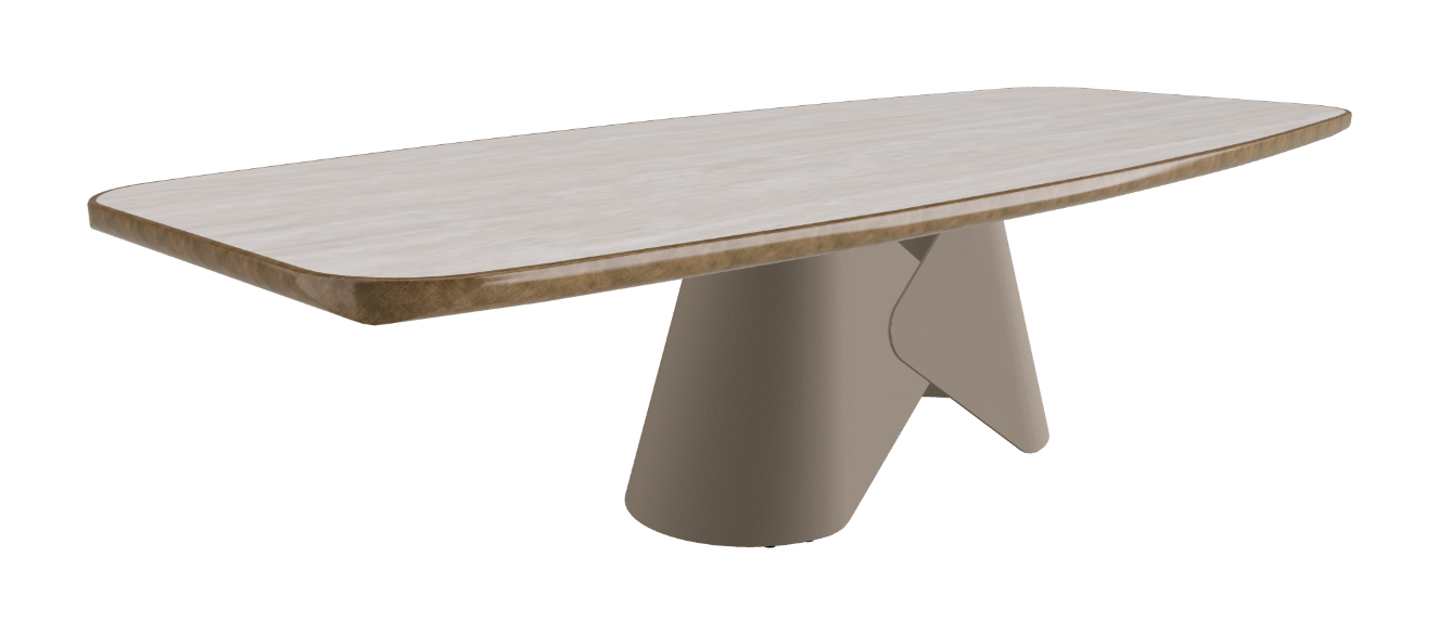 300x128x75h Barrel Shaped_Colosseo_Titanium Embossed_Brushed Bronze