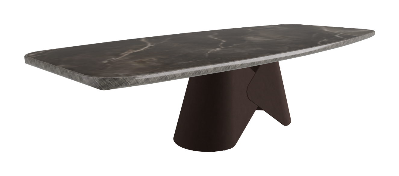300x128x75h Barrel Shaped_Andromeda_Bronze Embossed_Brushed Grey