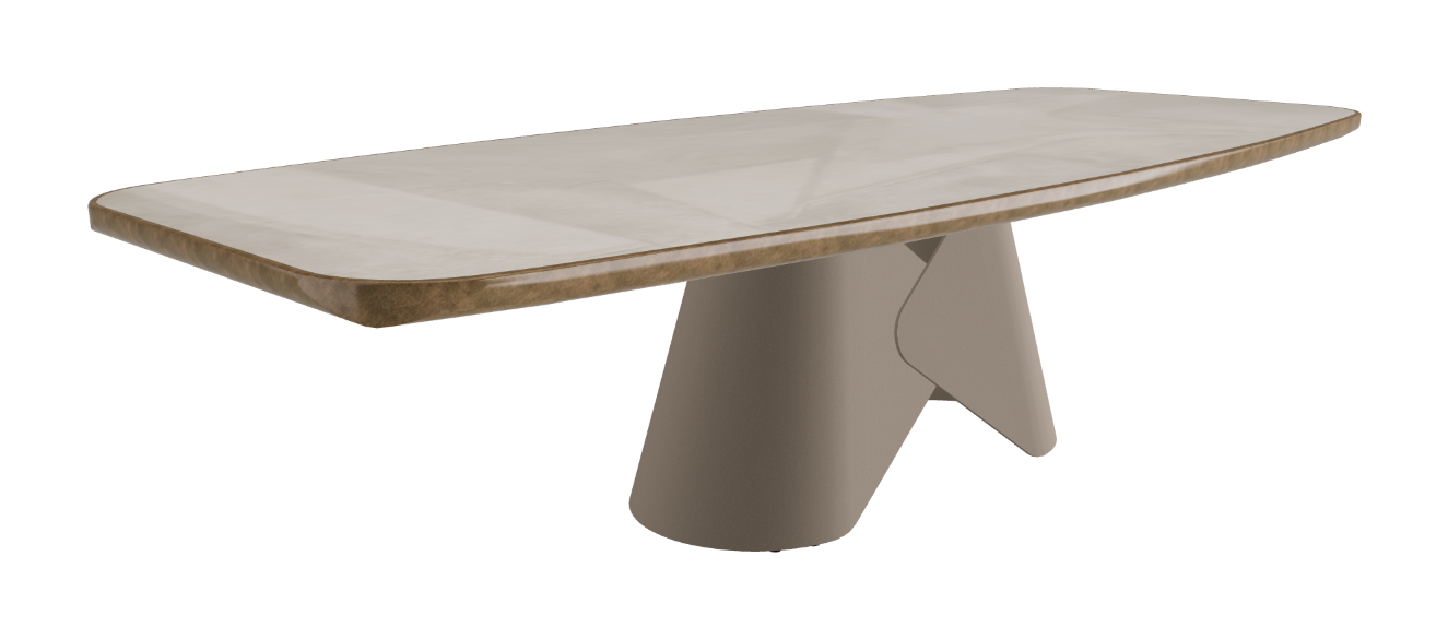 300x128x75h Barrel Shaped_Luxor_Titanium Embossed_Brushed Bronze