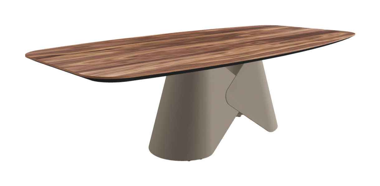 Cattelan Italia Scott Wood Barrel-Shaped Dining Table