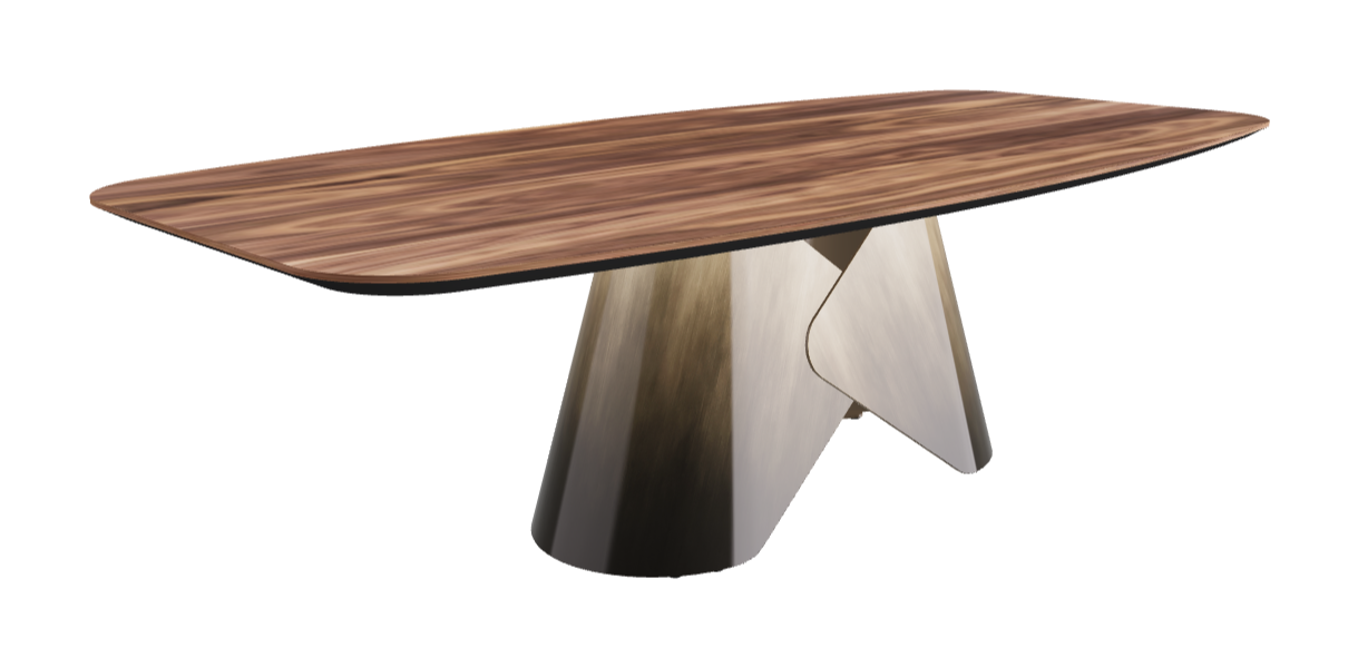 Cattelan Italia Scott Wood Barrel-Shaped Dining Table