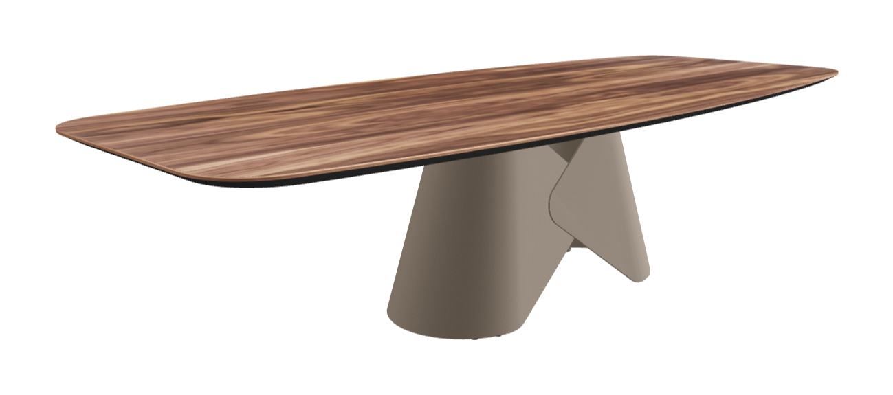 Cattelan Italia Scott Wood Barrel-Shaped Dining Table