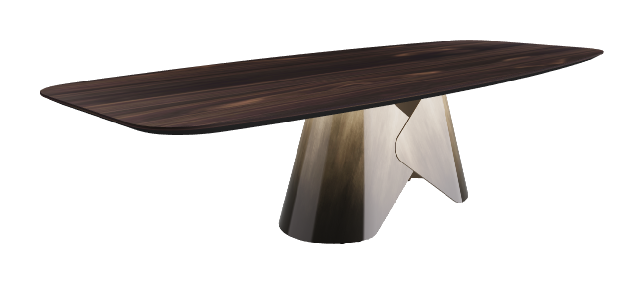 Cattelan Italia Scott Wood Barrel-Shaped Dining Table