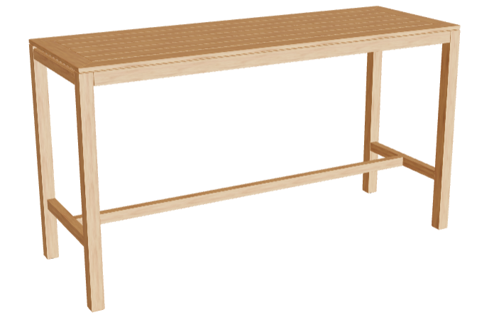 Royal Botania XQI Bar table 200 x 70 cm