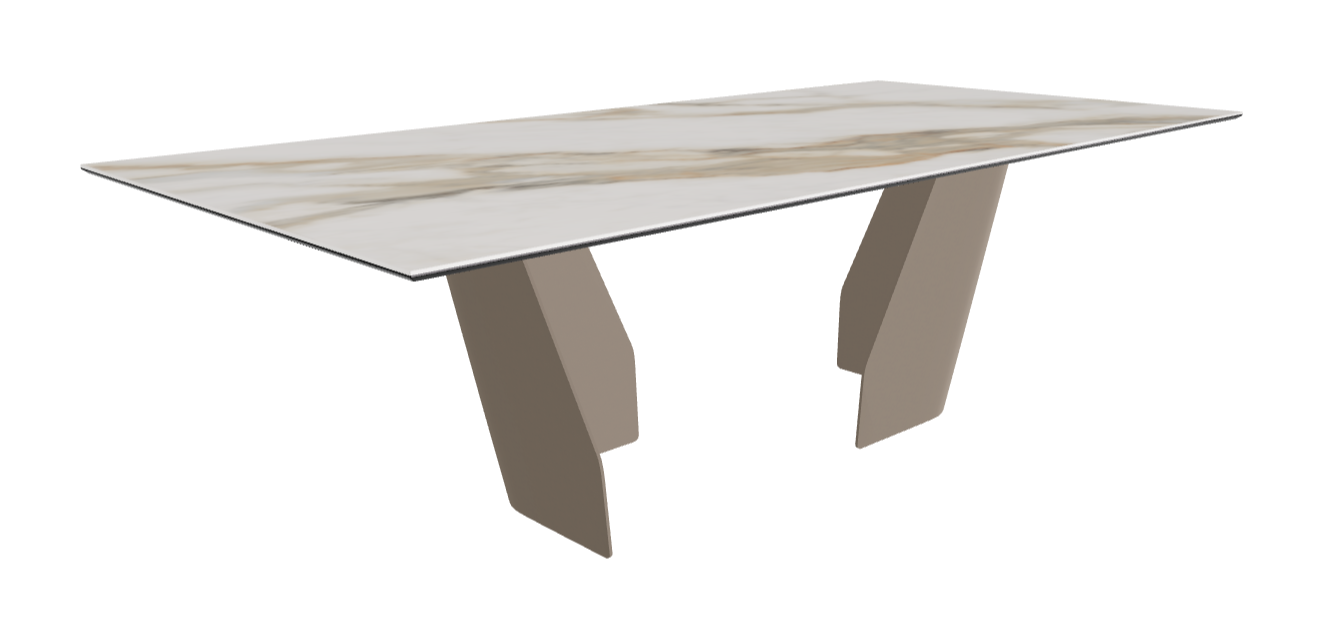 Cattelan Italia Senator Keramik Rectangular & Barrel Shaped Dining Table