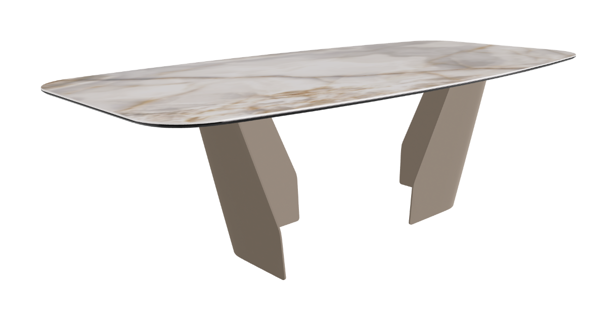 Cattelan Italia Senator Keramik Rectangular & Barrel Shaped Dining Table