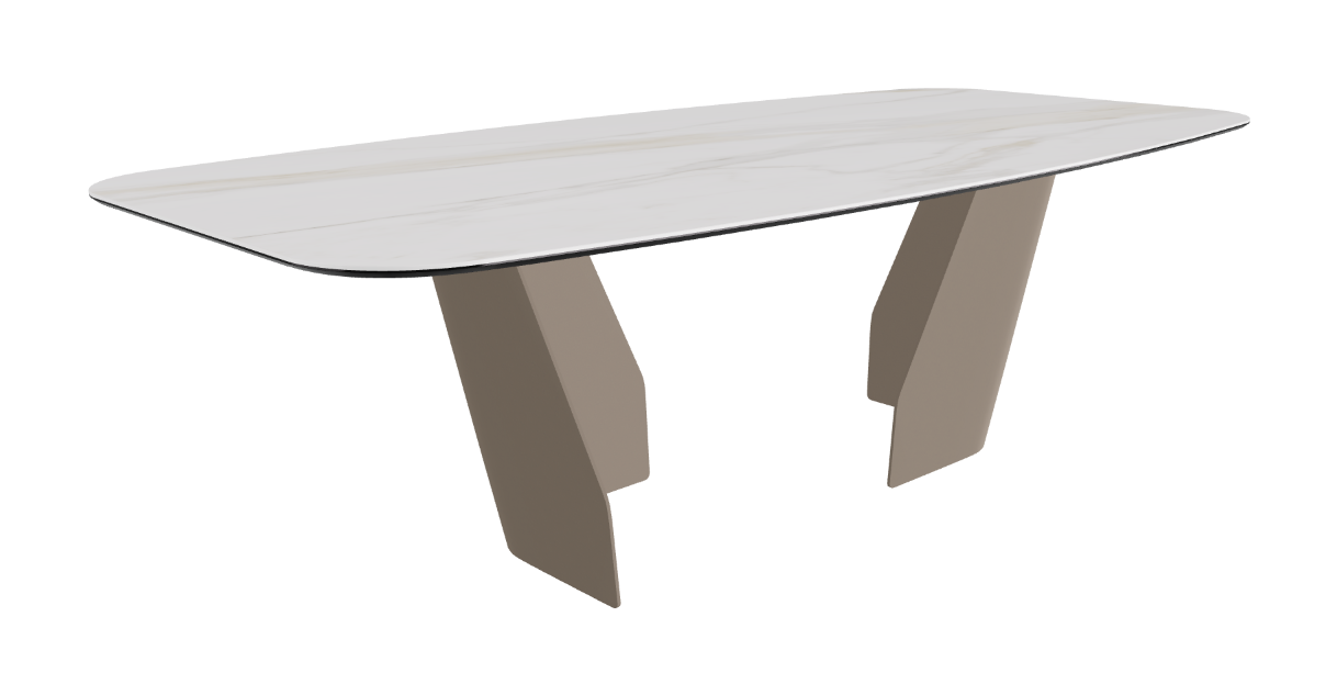 Cattelan Italia Senator Keramik Rectangular & Barrel Shaped Dining Table