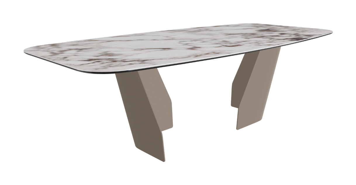 Cattelan Italia Senator Keramik Rectangular & Barrel Shaped Dining Table