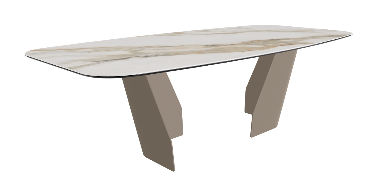 Cattelan Italia Senator Keramik Rectangular & Barrel Shaped Dining Table
