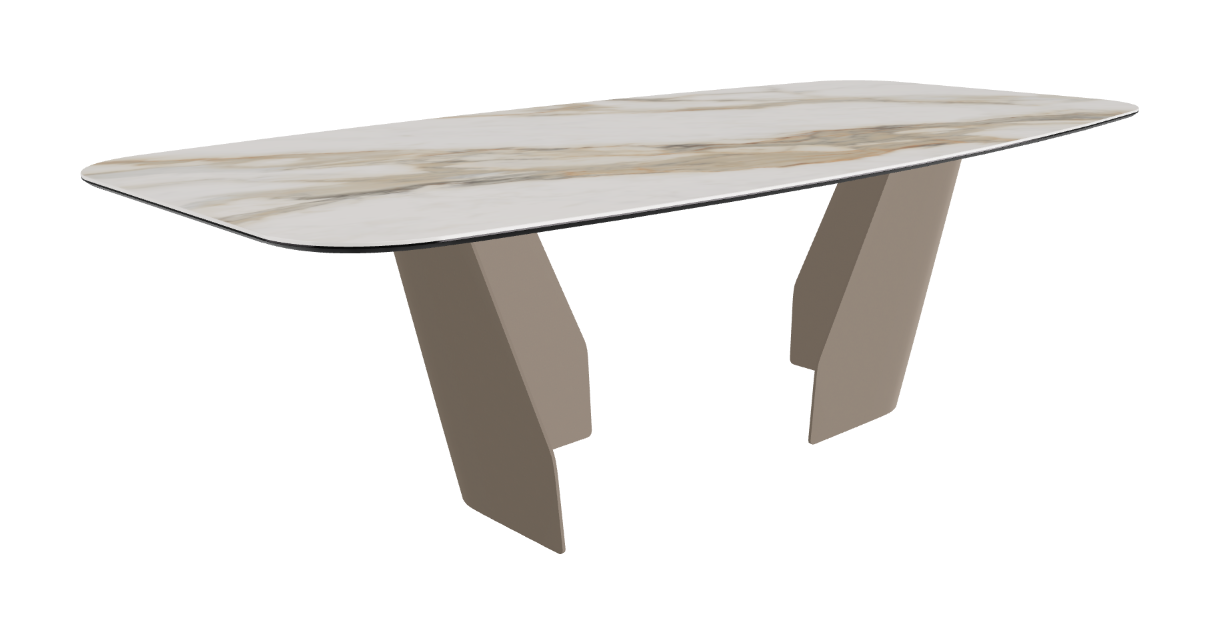 Cattelan Italia Senator Keramik Rectangular & Barrel Shaped Dining Table