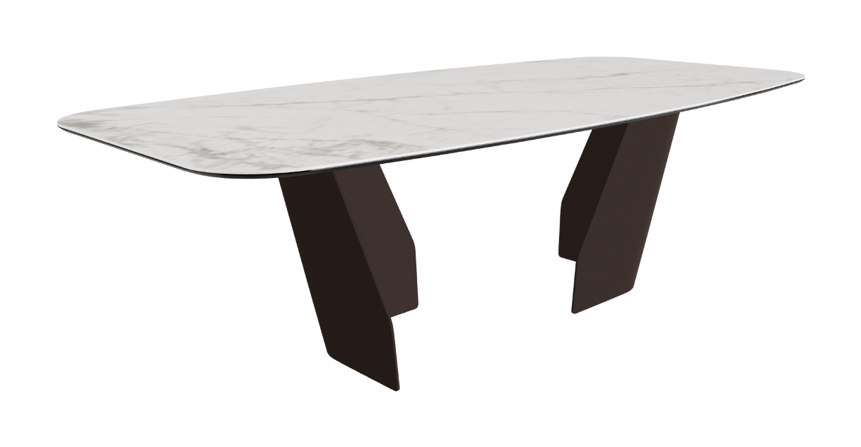 Cattelan Italia Senator Keramik Rectangular & Barrel Shaped Dining Table