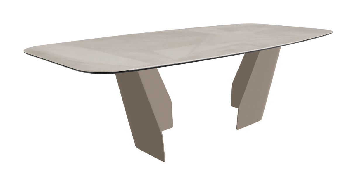 Cattelan Italia Senator Keramik Rectangular & Barrel Shaped Dining Table