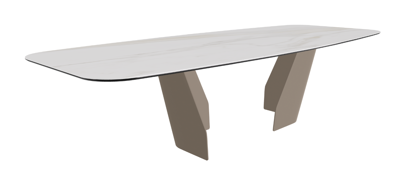 Cattelan Italia Senator Keramik Rectangular & Barrel Shaped Dining Table