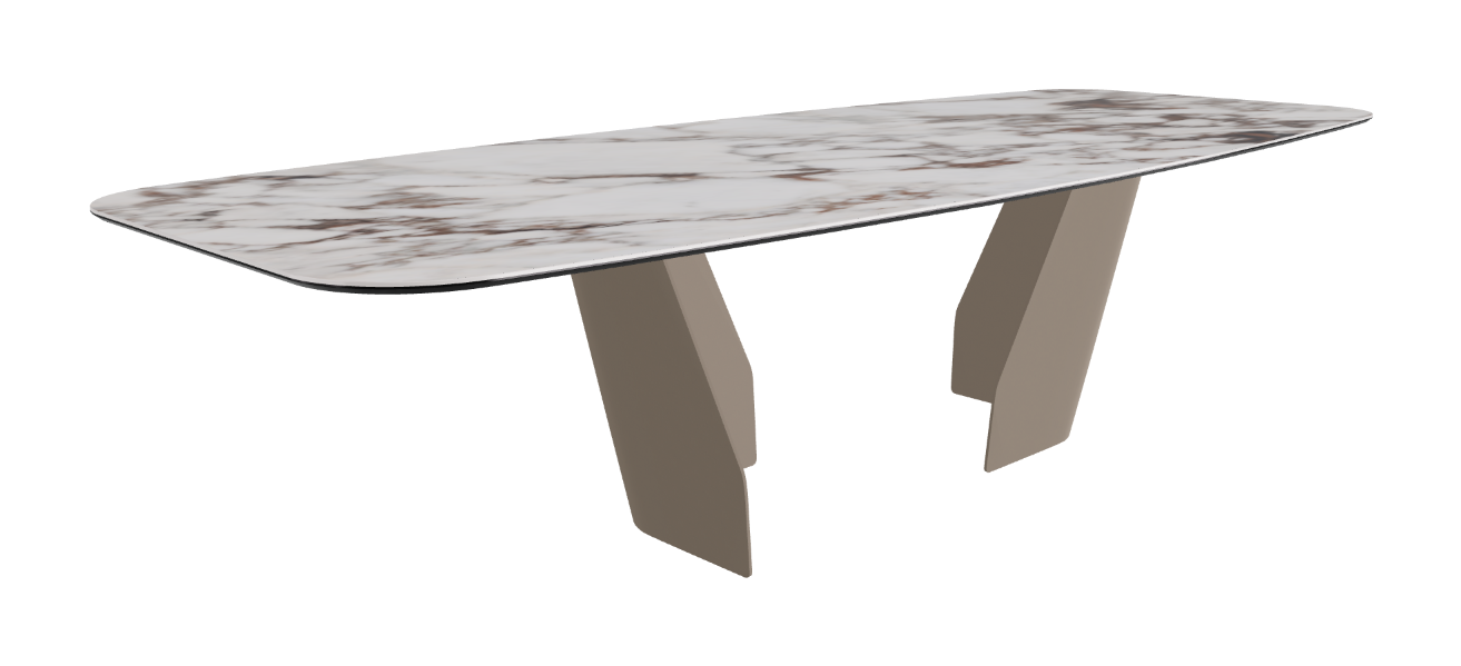 Cattelan Italia Senator Keramik Rectangular & Barrel Shaped Dining Table