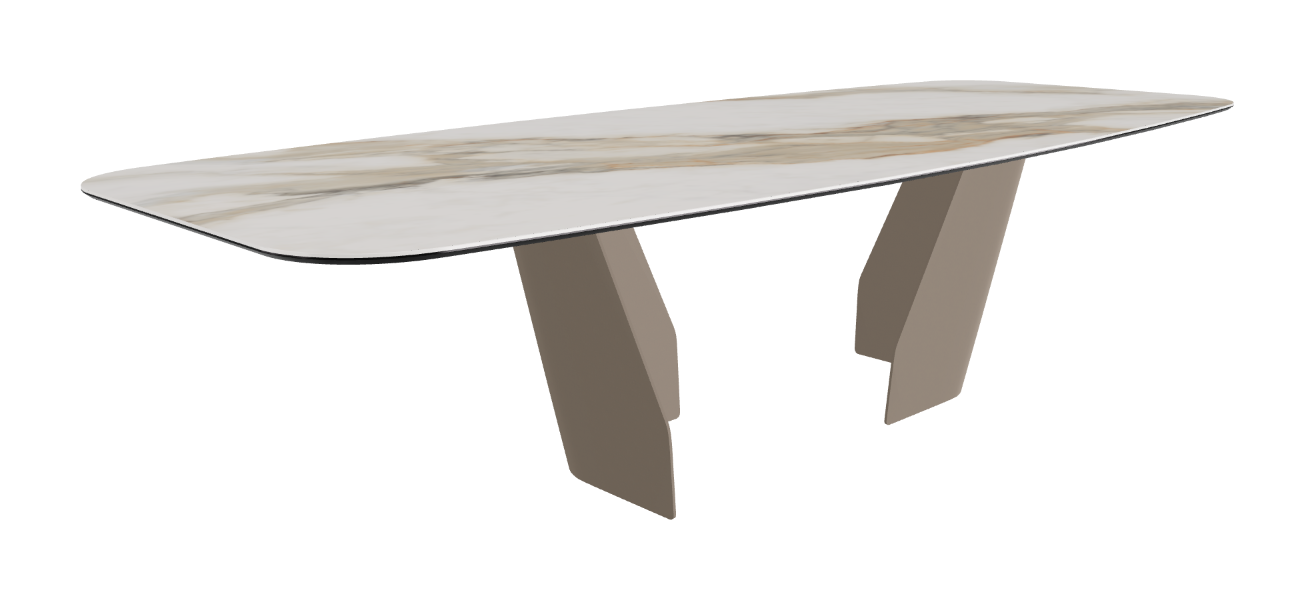 Cattelan Italia Senator Keramik Rectangular & Barrel Shaped Dining Table