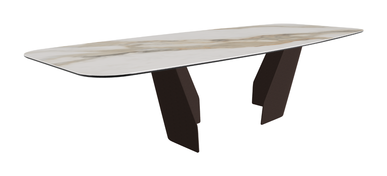 Cattelan Italia Senator Keramik Rectangular & Barrel Shaped Dining Table