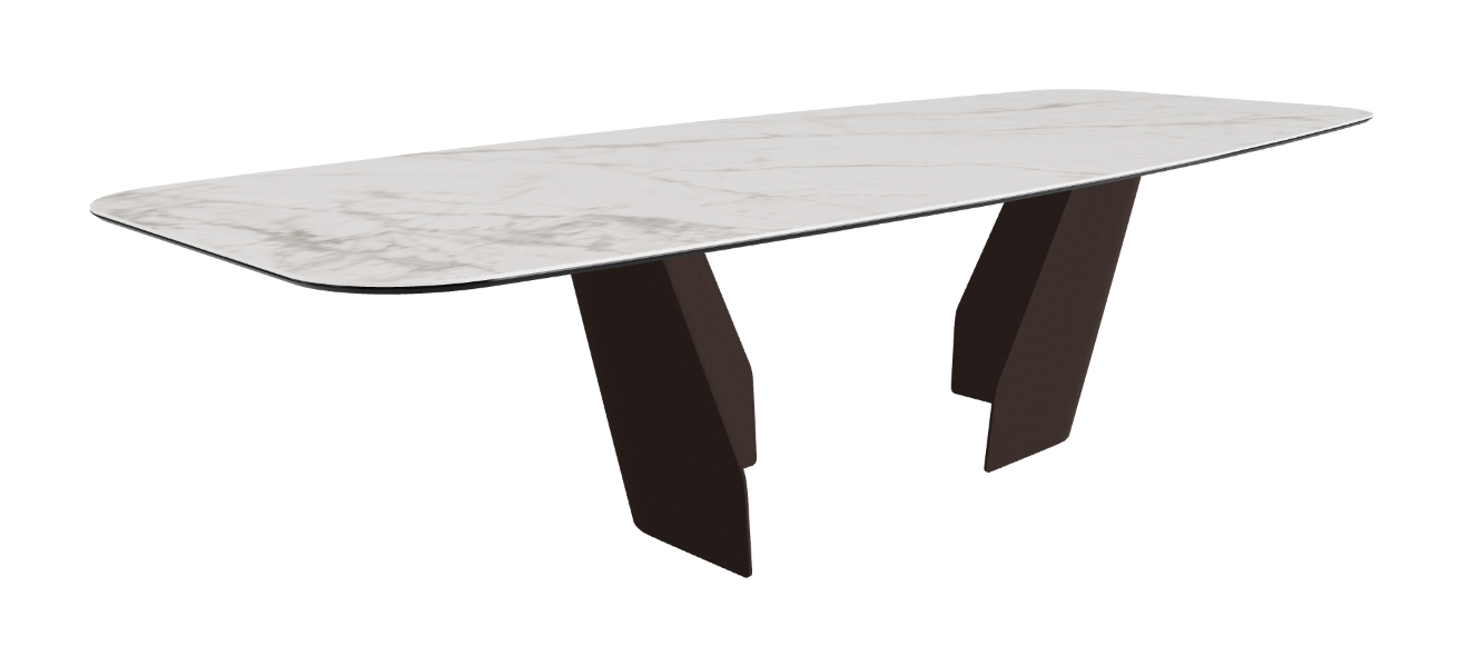 Cattelan Italia Senator Keramik Rectangular & Barrel Shaped Dining Table