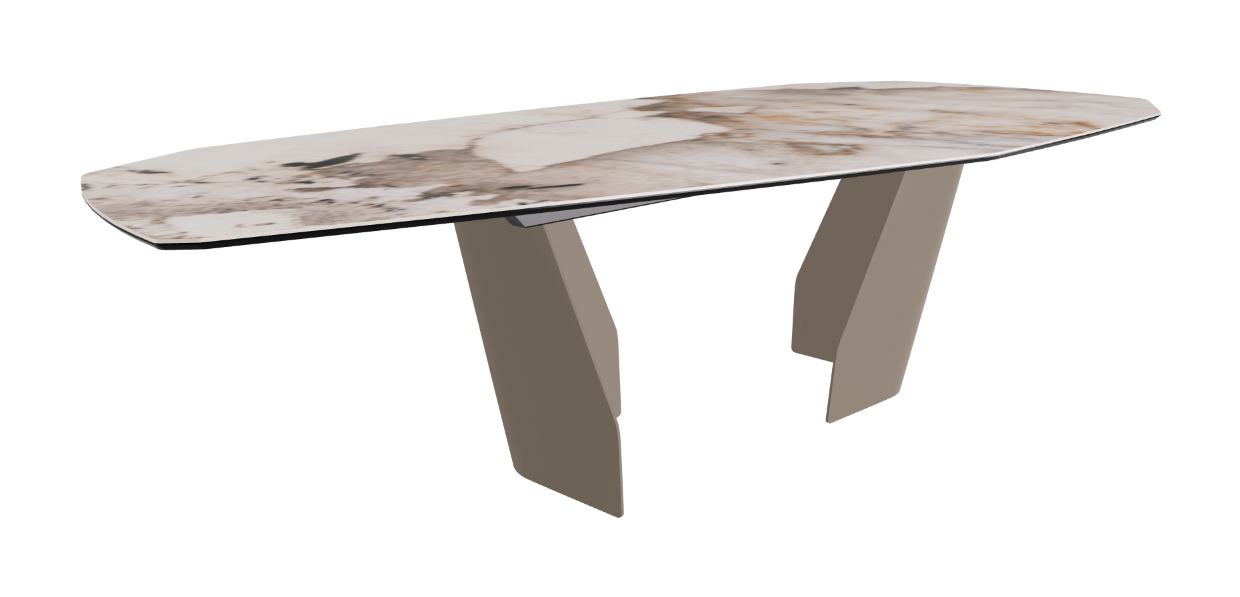 Cattelan Italia Senator Keramik Biscuit, Polygon, Boomerang & Oval Shaped Dining Table
