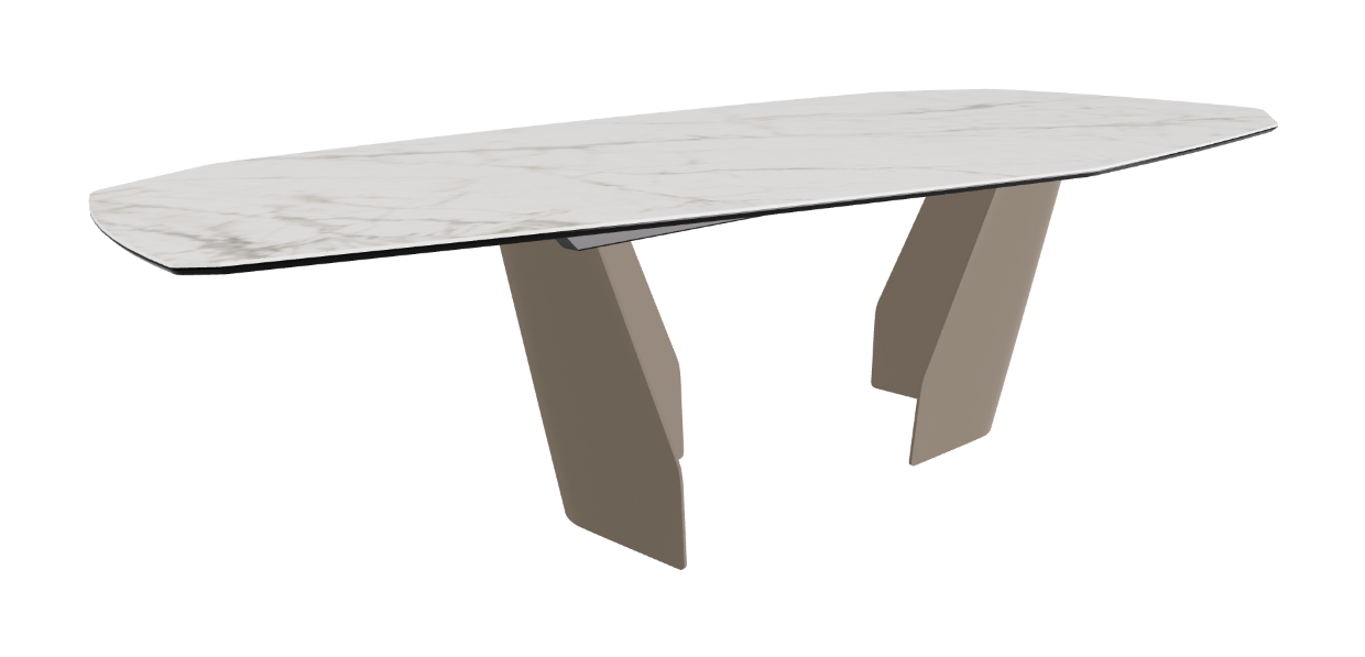 Cattelan Italia Senator Keramik Biscuit, Polygon, Boomerang & Oval Shaped Dining Table