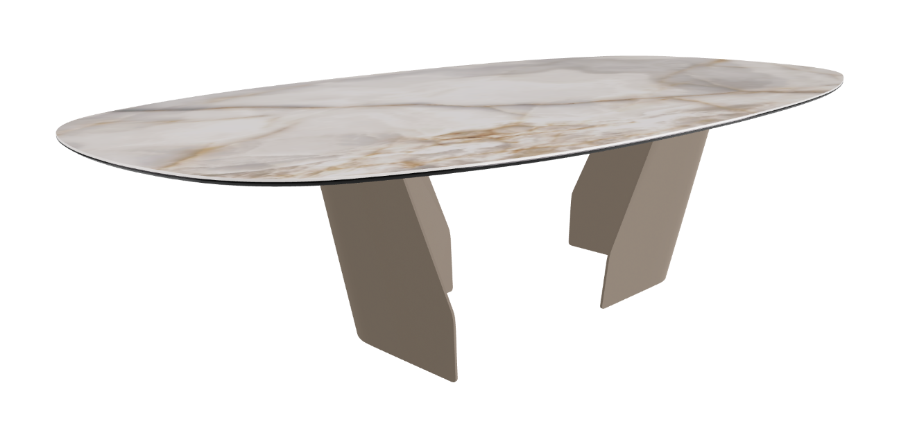 Cattelan Italia Senator Keramik Biscuit, Polygon, Boomerang & Oval Shaped Dining Table