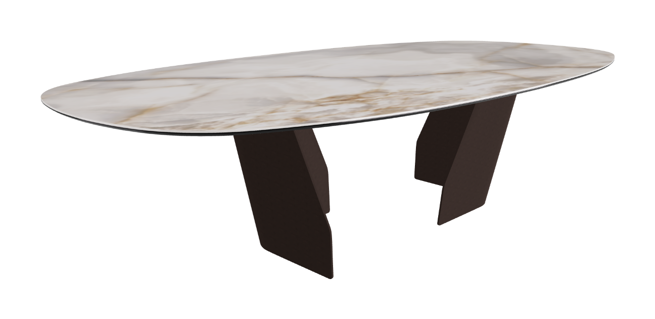 Cattelan Italia Senator Keramik Biscuit, Polygon, Boomerang & Oval Shaped Dining Table