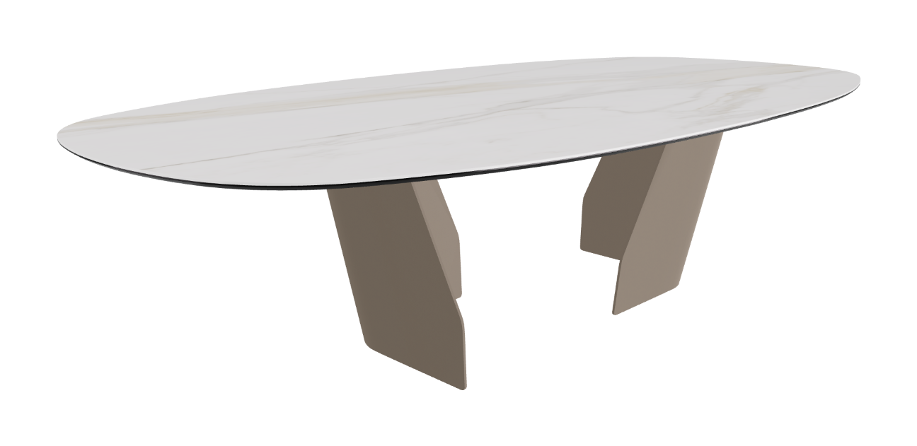 Cattelan Italia Senator Keramik Biscuit, Polygon, Boomerang & Oval Shaped Dining Table