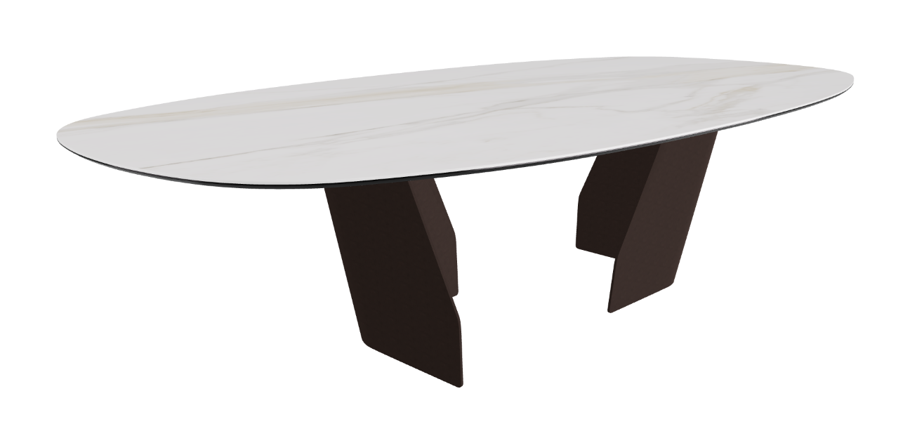 Cattelan Italia Senator Keramik Biscuit, Polygon, Boomerang & Oval Shaped Dining Table