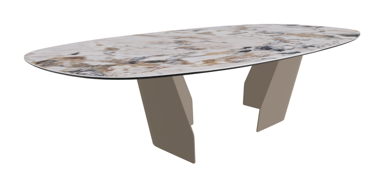 Cattelan Italia Senator Keramik Biscuit, Polygon, Boomerang & Oval Shaped Dining Table