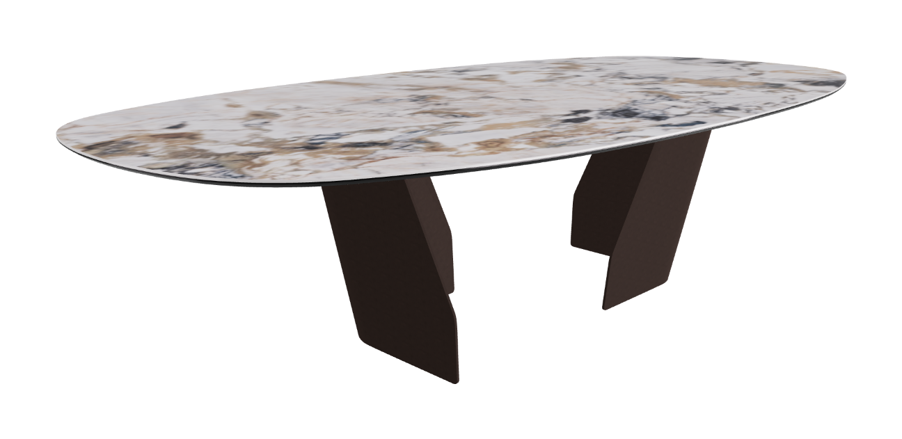 Cattelan Italia Senator Keramik Biscuit, Polygon, Boomerang & Oval Shaped Dining Table