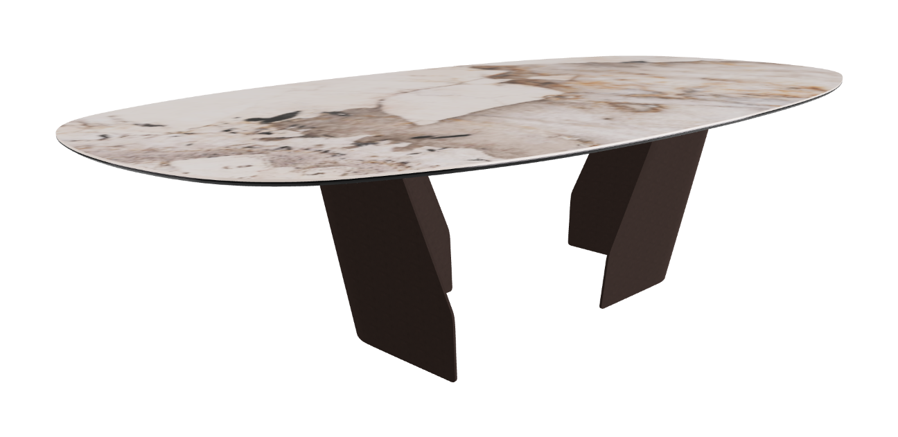 Cattelan Italia Senator Keramik Biscuit, Polygon, Boomerang & Oval Shaped Dining Table