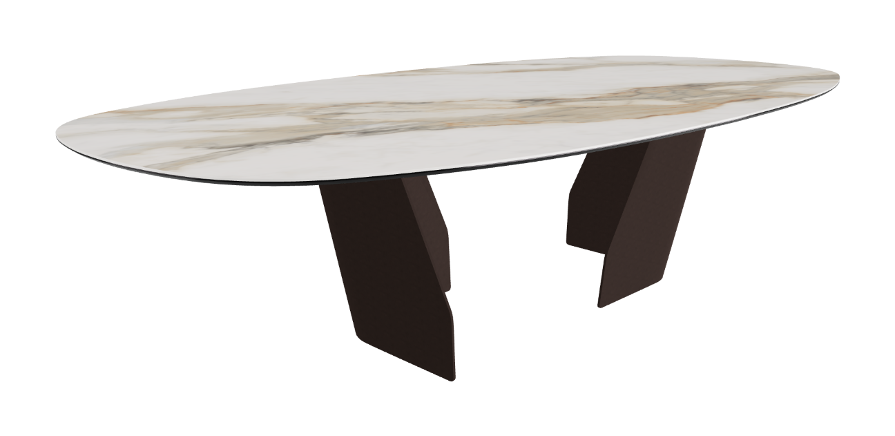 Cattelan Italia Senator Keramik Biscuit, Polygon, Boomerang & Oval Shaped Dining Table