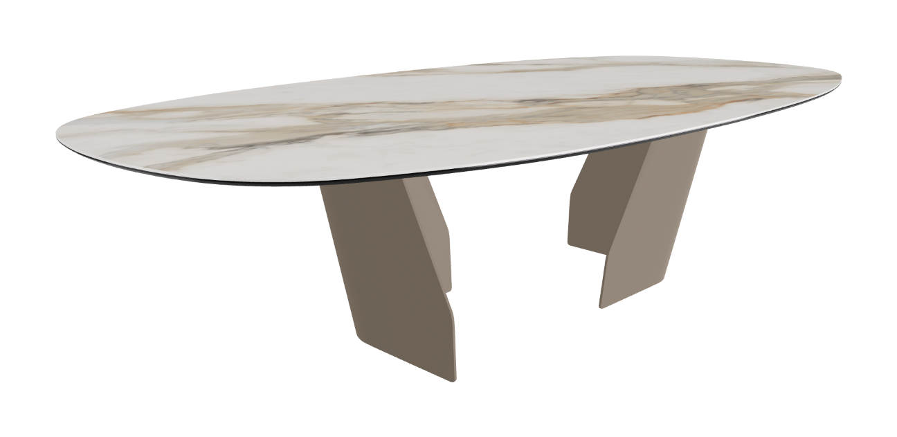 Cattelan Italia Senator Keramik Biscuit, Polygon, Boomerang & Oval Shaped Dining Table