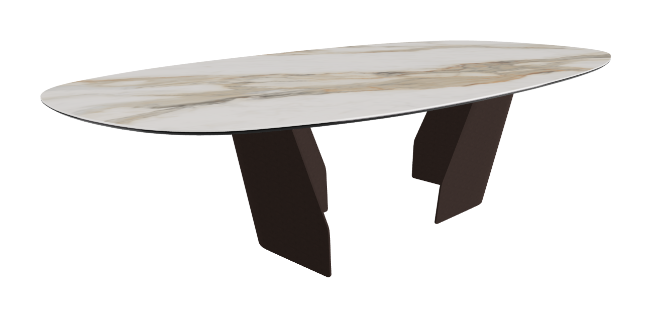 Cattelan Italia Senator Keramik Biscuit, Polygon, Boomerang & Oval Shaped Dining Table