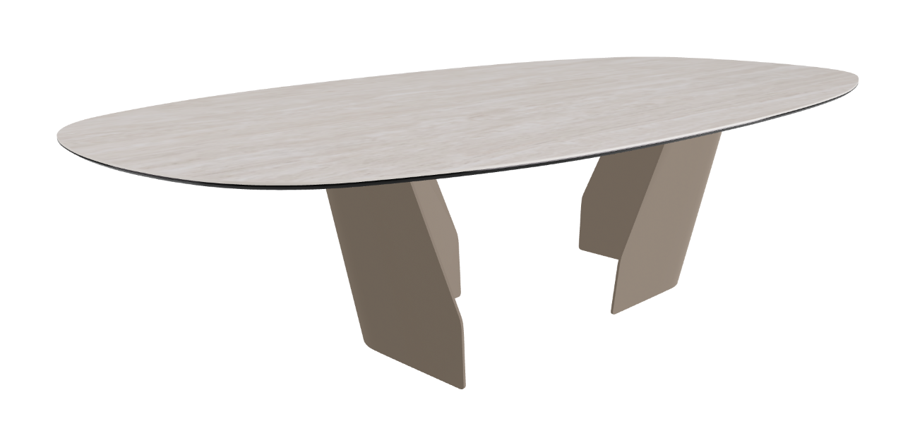 Cattelan Italia Senator Keramik Biscuit, Polygon, Boomerang & Oval Shaped Dining Table