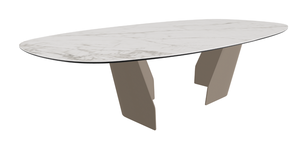 Cattelan Italia Senator Keramik Biscuit, Polygon, Boomerang & Oval Shaped Dining Table