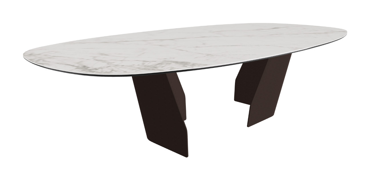 Cattelan Italia Senator Keramik Biscuit, Polygon, Boomerang & Oval Shaped Dining Table