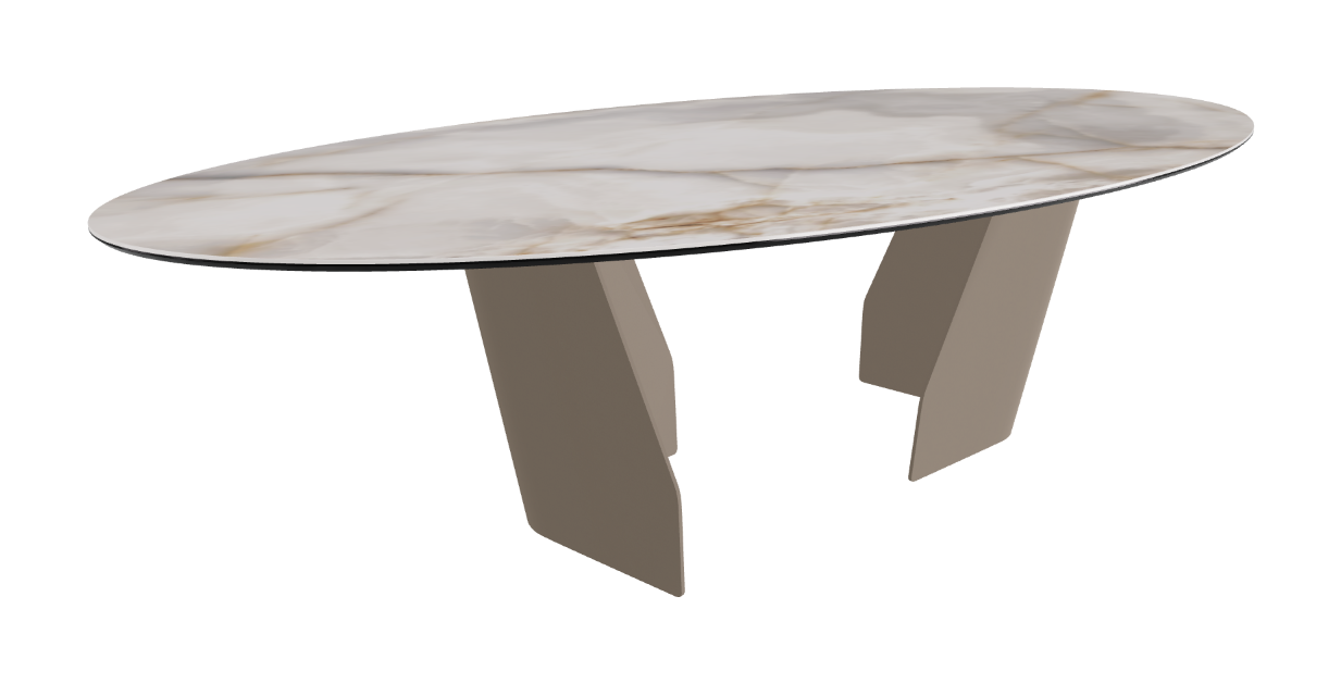 Cattelan Italia Senator Keramik Biscuit, Polygon, Boomerang & Oval Shaped Dining Table