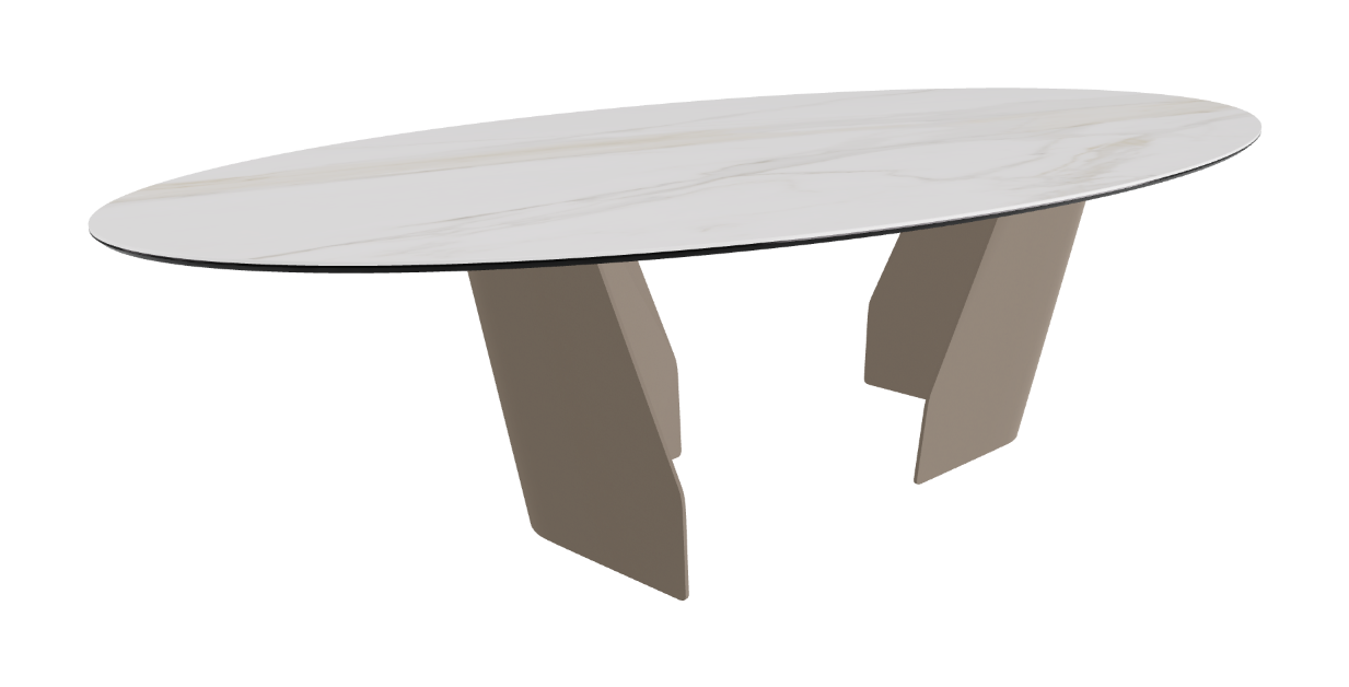 Cattelan Italia Senator Keramik Biscuit, Polygon, Boomerang & Oval Shaped Dining Table