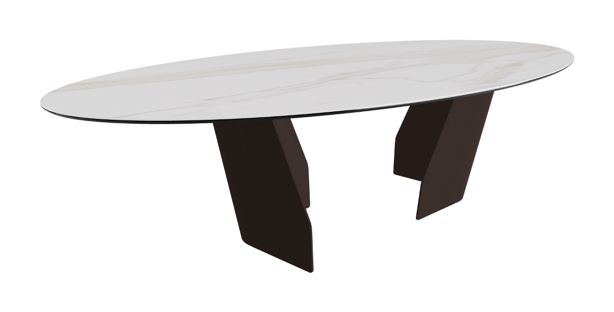 Cattelan Italia Senator Keramik Biscuit, Polygon, Boomerang & Oval Shaped Dining Table