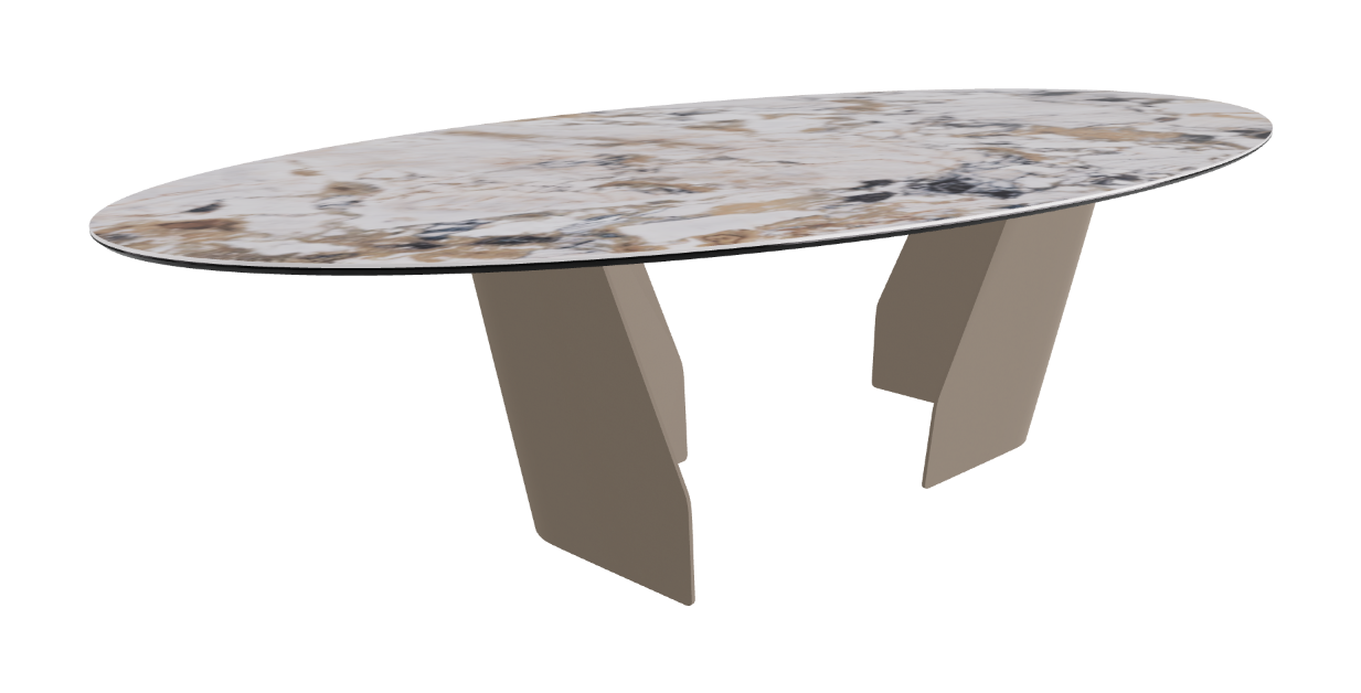 Cattelan Italia Senator Keramik Biscuit, Polygon, Boomerang & Oval Shaped Dining Table