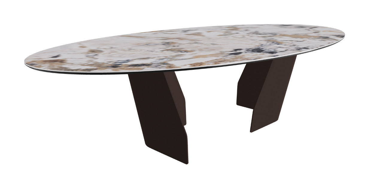 Cattelan Italia Senator Keramik Biscuit, Polygon, Boomerang & Oval Shaped Dining Table