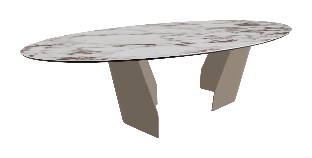 Cattelan Italia Senator Keramik Biscuit, Polygon, Boomerang & Oval Shaped Dining Table